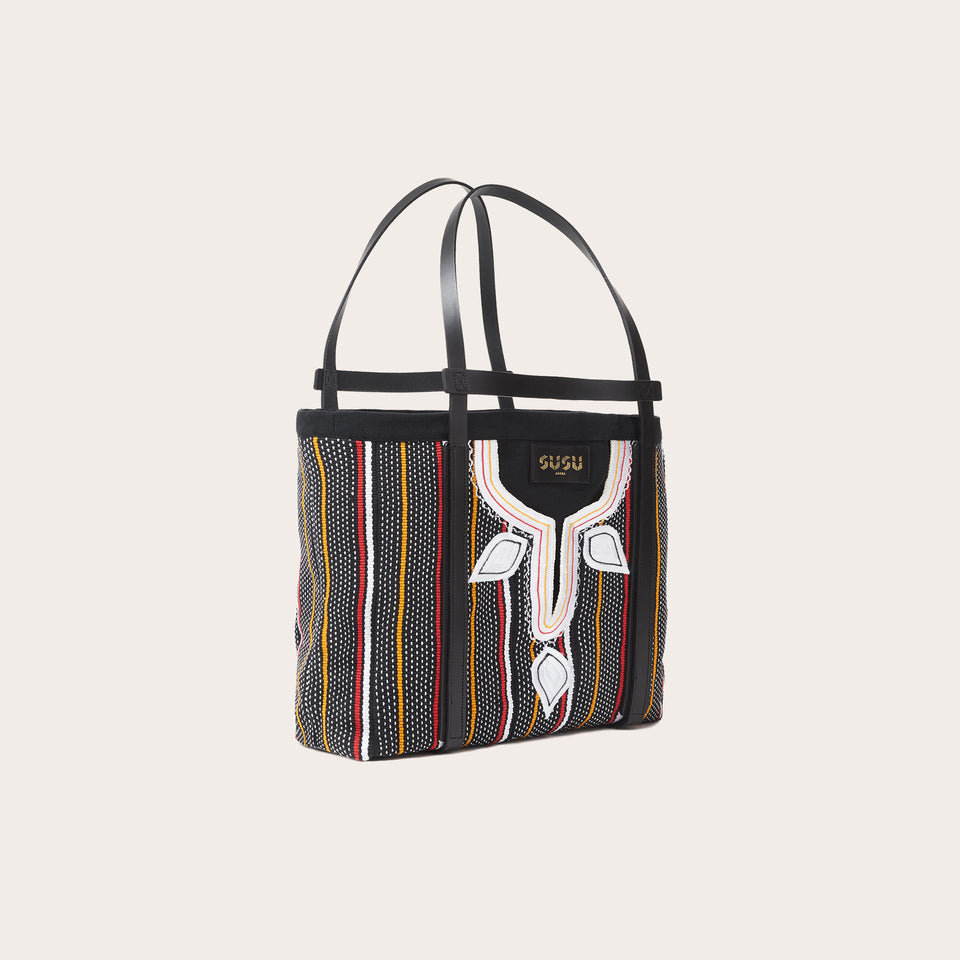 Accra Shopper I - Red Orange Black